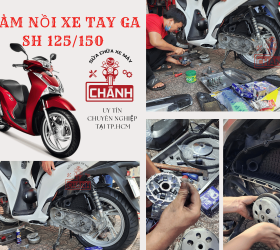 Làm nồi xe SH 125/ 150 giá bao nhiêu? Địa chỉ uy tín tại TPHCM