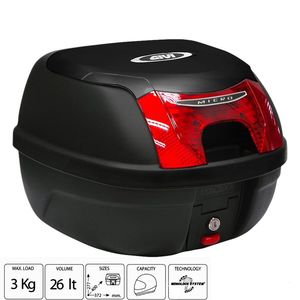 Thùng xe máy Givi E26NX - Thùng Givi 26 lít chính hãng