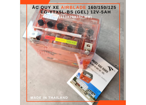 Ắc quy xe Airblade 160/ 150/ 125 chính hãng Eagle Thái Lan 4