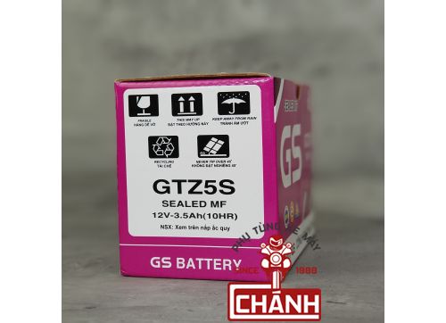 Bình ắc quy xe Vision GS GTZ5S (12V-3.5ah) 5